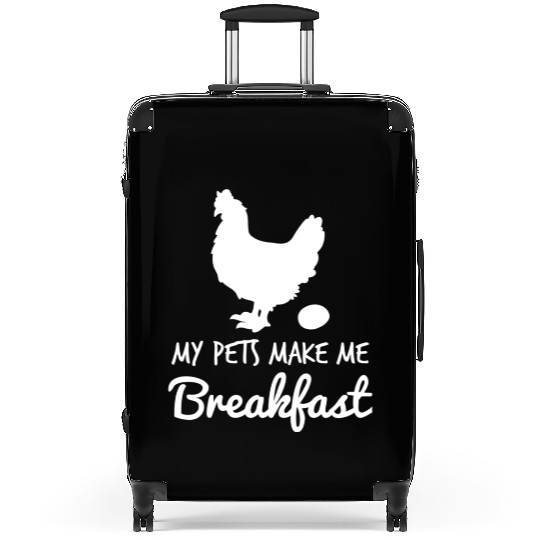 Breakfast Chicken Farmer Farming Birthday Gift Suitcases