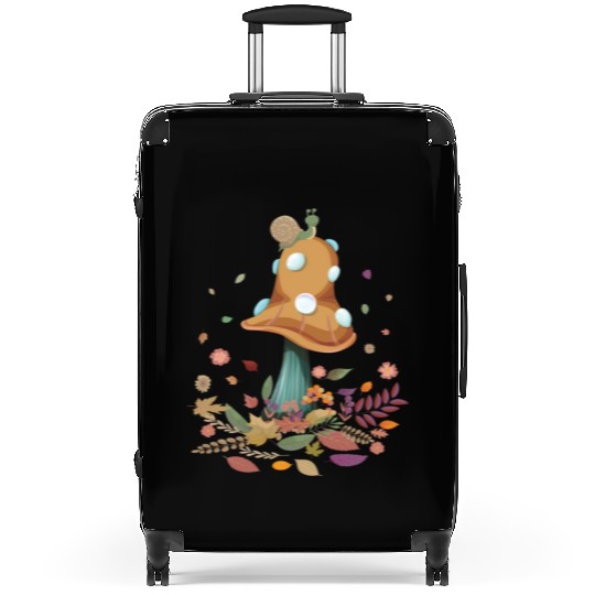 Goblincore Snail Mushroom Cottage Core Cottagecore Suitcases