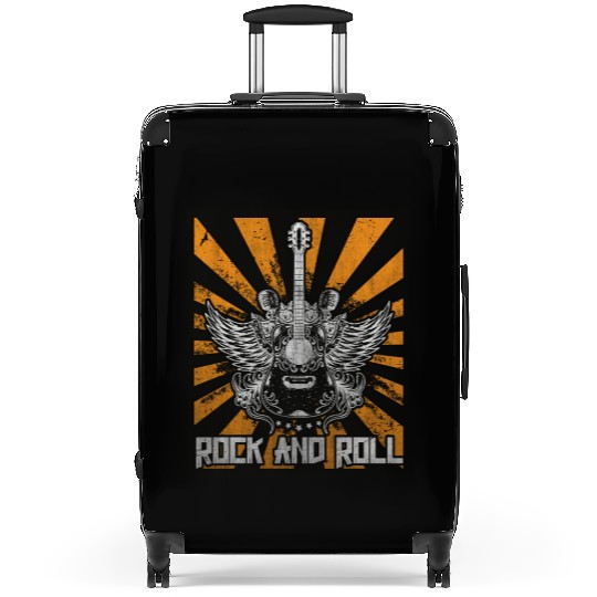 Guitar Wings Guitarist Rock and Roll Singer Suitcases