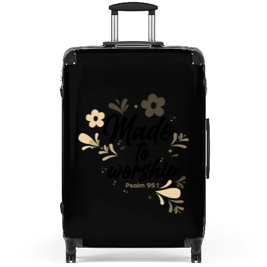 Christianity Made to Worship Christian Gift Ideas Suitcases