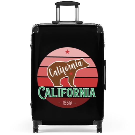 California Bear Flag Suitcases