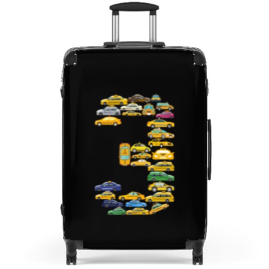 3rd Birthday Gift Taxi Car Boys Kids 3 Year Old Suitcases