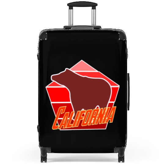 California Bear Flag Suitcases