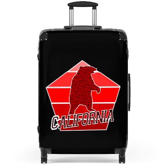 California Bear Flag Suitcases