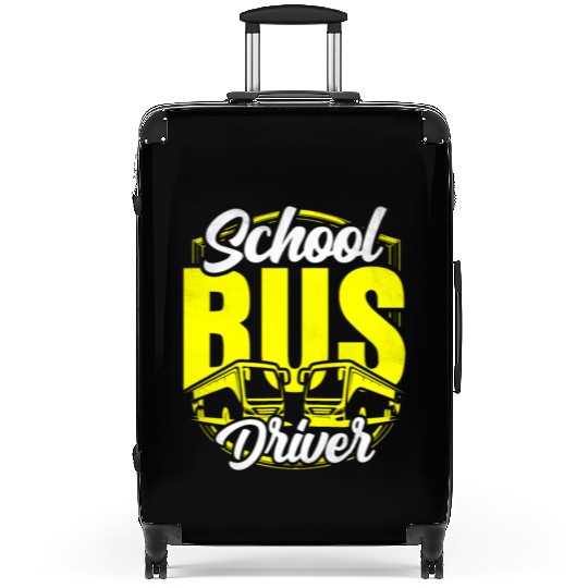 School Bus Driver Operator Busman Job Buses Suitcases