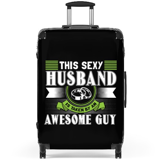Gay Marriage Husbands Wedding Ring Suitcases