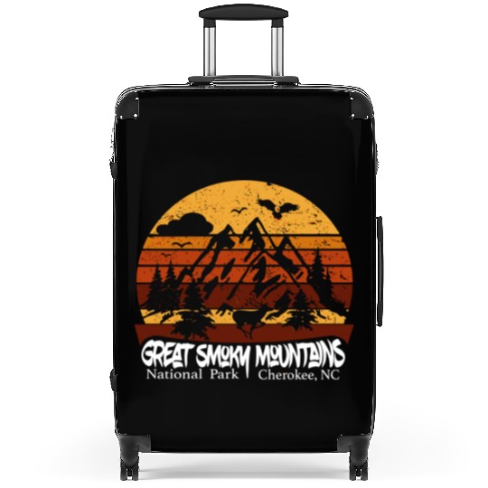 Great Smoky Mountains Cherokee Nc Vintage Souvenir Suitcases