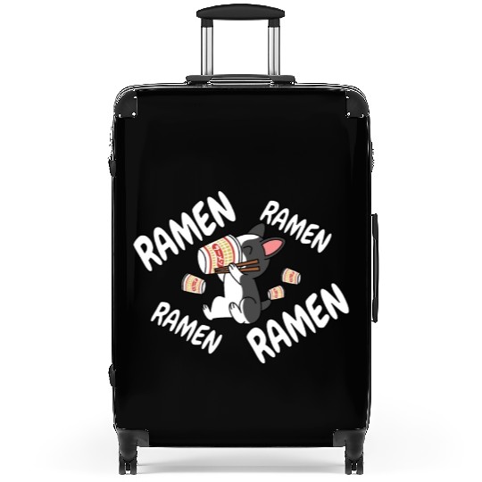 Boston Terrier Instant Ramen Noodles Suitcases