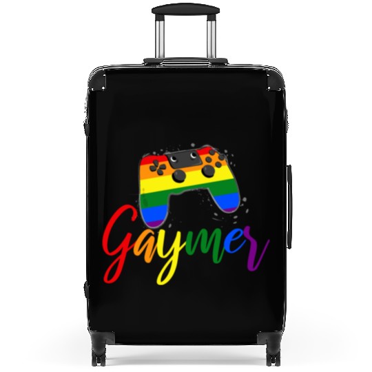 Funny Gaymer Controller Gay Gamer Rainbow LGBT Suitcases