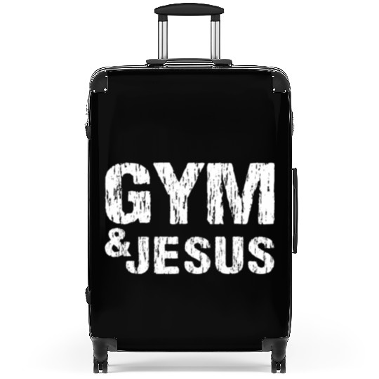Gym and Jesus Christian Workout Gym and Jesus Suitcases