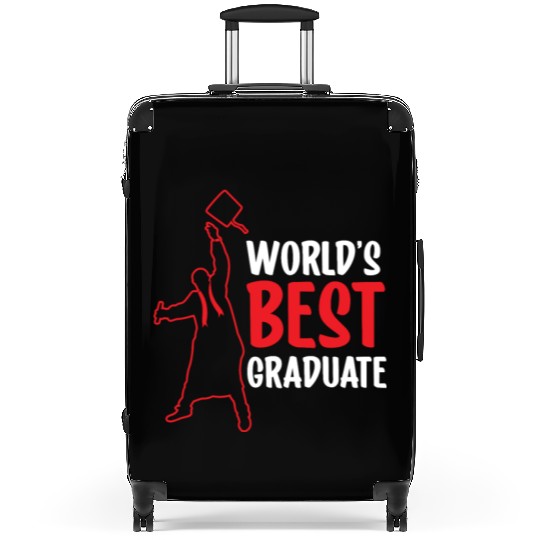 World's Best Graduate Graduating Team Graduation Suitcases