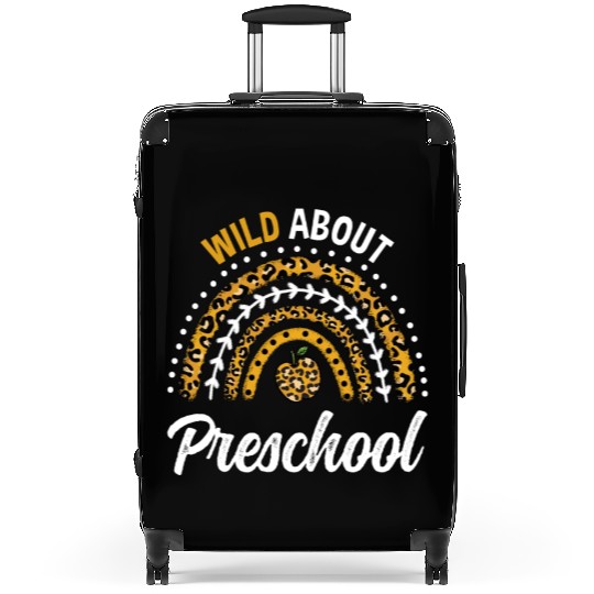 Wild About Preschool Teacher Rainbow Suitcases