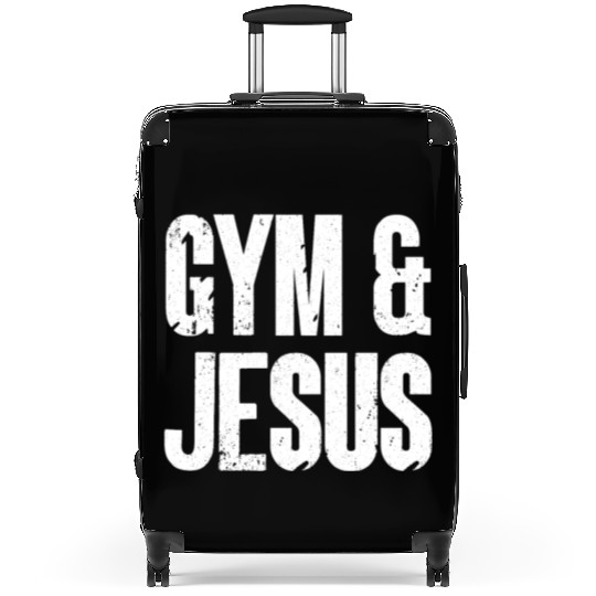 Gym and Jesus Christian Workout Gym and Jesus Suitcases
