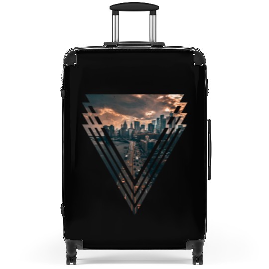 Manhattan in Triangle Suitcases