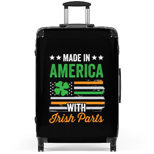 Made In America With Irish Parts Ireland Gaelic Suitcases