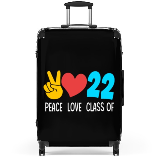 Senior High School Peace Love Class Of 2022 Suitcases