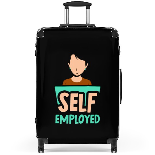 Self Employed Mom Job Work Boss Freelancer Suitcases