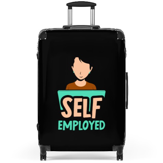 Self Employed Mom Job Work Boss Freelancer Suitcases