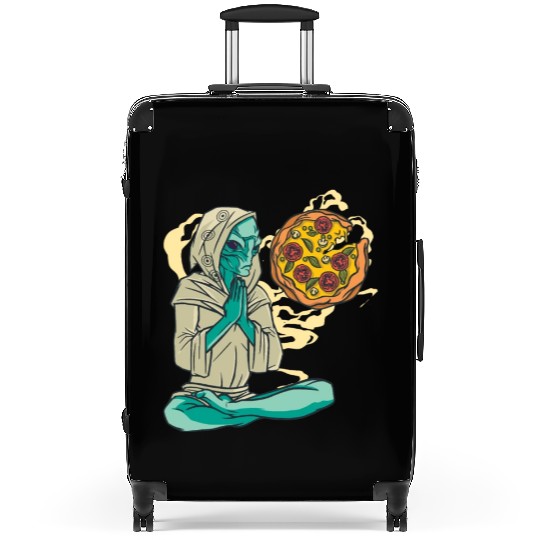 Pizza Alien Suitcases