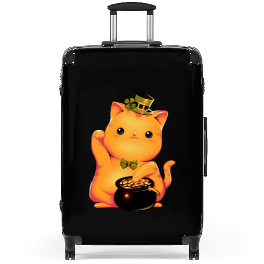 cat Irish Lucky Cat Suitcases