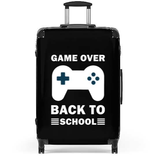 Game Over Back To School Funny Video Gamer Gaming Suitcases