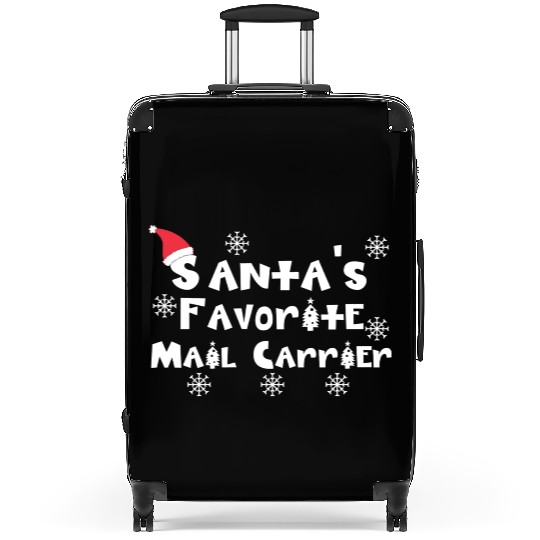Santa'S Favorite Mail Carrier Christmas Postal Wor Suitcases