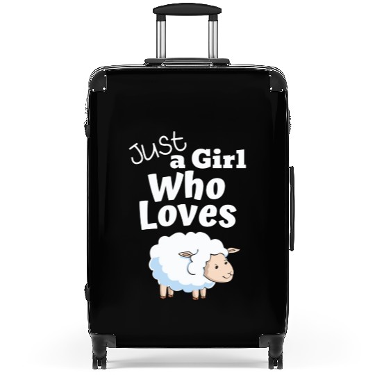 Just A Girl Who Loves Sheep Farm Animal Lover Suitcases