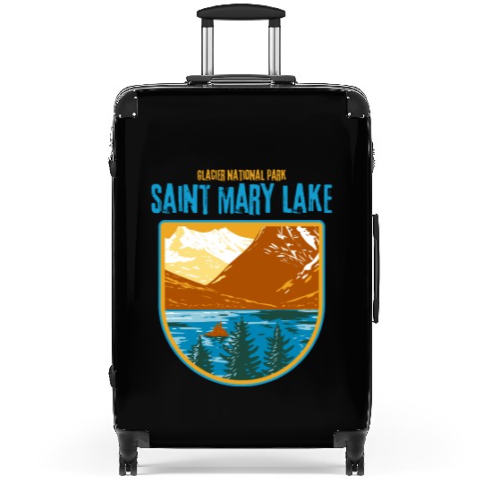 Saint Mary Lake Glacier National Park Suitcases