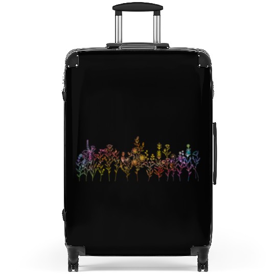 Colorful Wildflowers Women Flowers Garden Suitcases