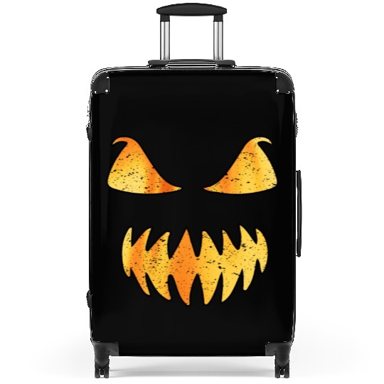 Retro Jack O Lantern Scary Carved Pumpkin Face Suitcases