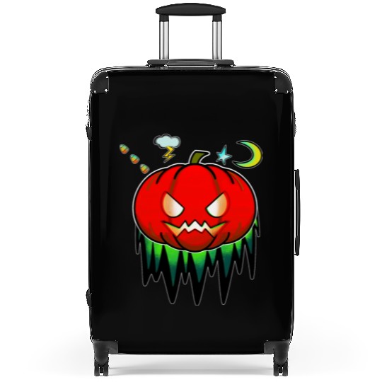 Halloween Jack O Lantern Pumpkin Candy Costume Suitcases