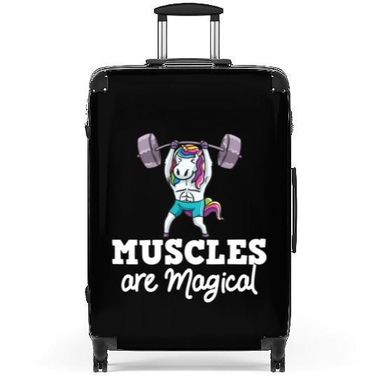 Unicorn Muscle Workout Fitness Training Sport Gym Suitcases