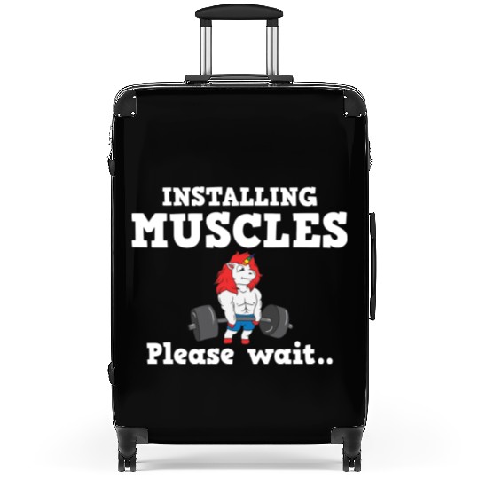 Unicorn Muscle Workout Fitness Training Sport Gym Suitcases