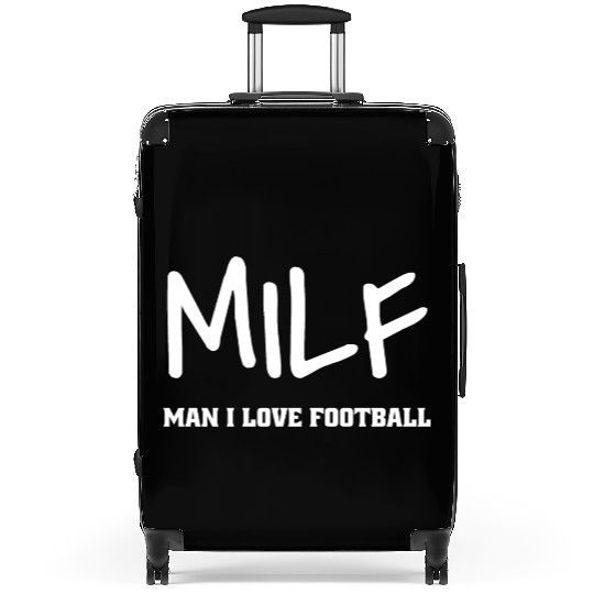 Milf Man I Love Football Suitcases