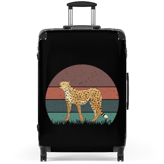 Retro Cheetah Suitcases