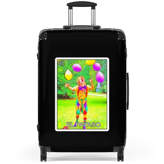 El Payaso The Clown Card Mexican Lottery Card Suitcases