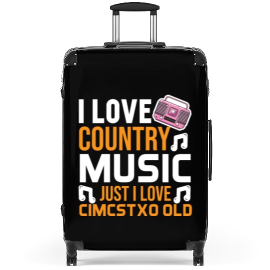 I love Country Music Suitcases