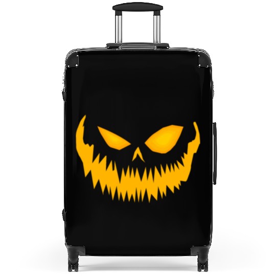 Jack O Lantern Spooky Pumpkin Face Halloween Suitcases