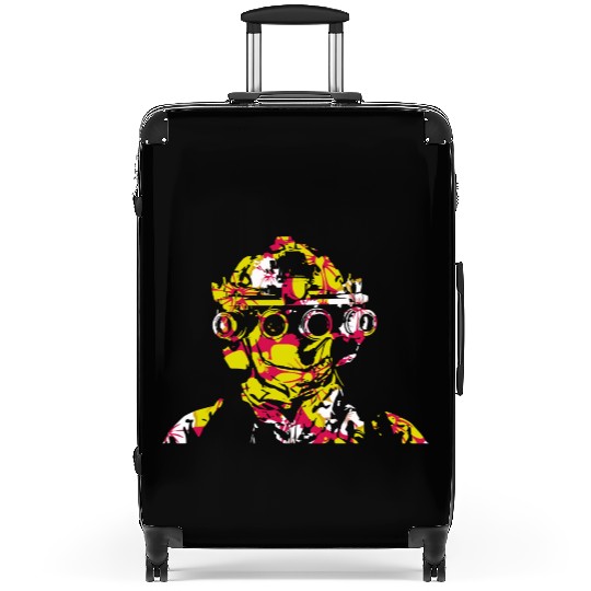 Tropical Gun Lover Firearm Beach Hawaiian Operator Suitcases