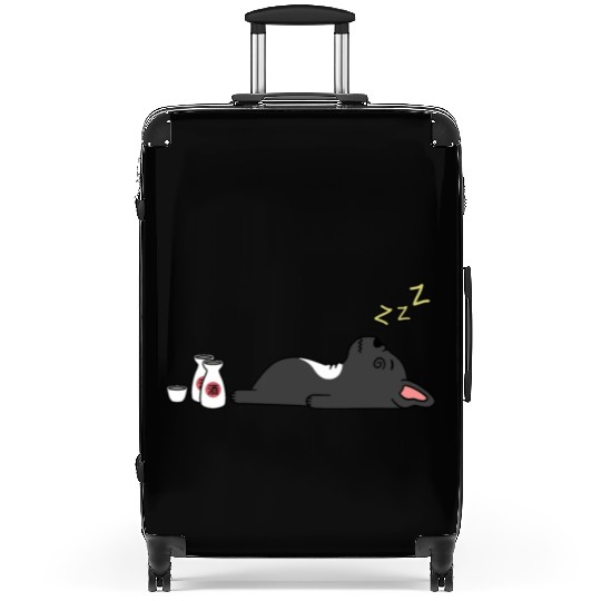 French Bulldog Sake Drunk Suitcases