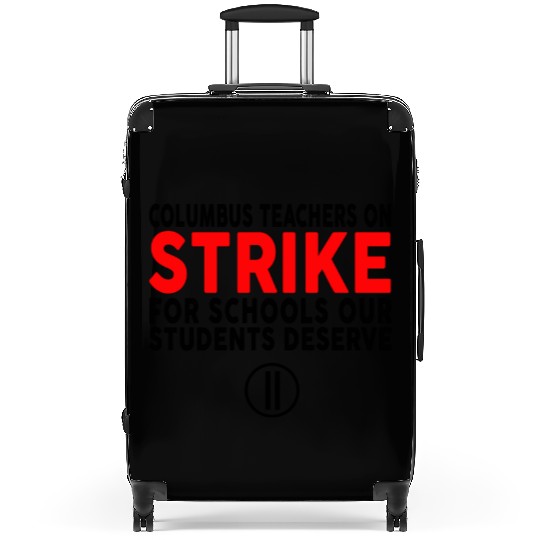 Columbus Ohio School Teachers Strike OH Teacher Suitcases