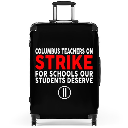 Columbus Ohio School Teachers Strike OH Teacher Suitcases