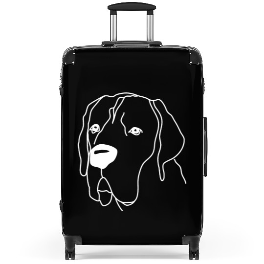 Great Dane White Suitcases