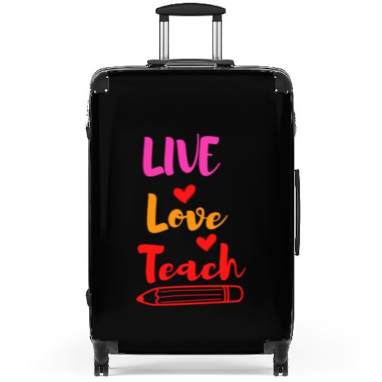 Best Teacher teaching live school love children Suitcases