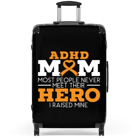 ADHD Mom ADHD Awareness Embrace Neurodiversity Suitcases