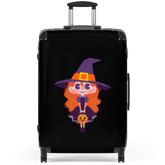 Halloween Trick or Treat with Cartoon Character Suitcases