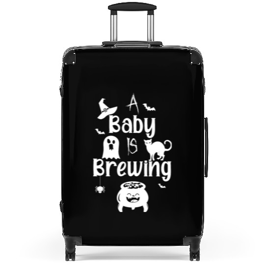 A Baby Is Brewing Maternity Halloween Women Funny Suitcases