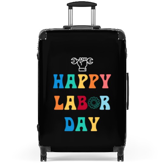 Happy Labor Day For Men Women Kids Suitcases