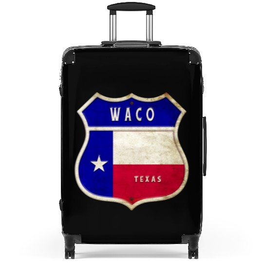Waco Texas crest flags design Suitcases