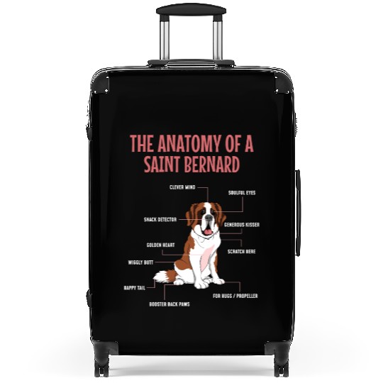 Definition Animal Pet Anatomy Of Saint Bernard Dog Suitcases